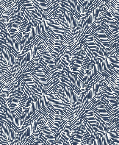 product image of Lush Wallpaper in Navy Blue from the Simple Life Collection by Seabrook Wallcoverings 538