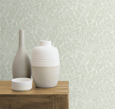 product image of Lush Wallpaper in Celadon from the Simple Life Collection by Seabrook Wallcoverings 558