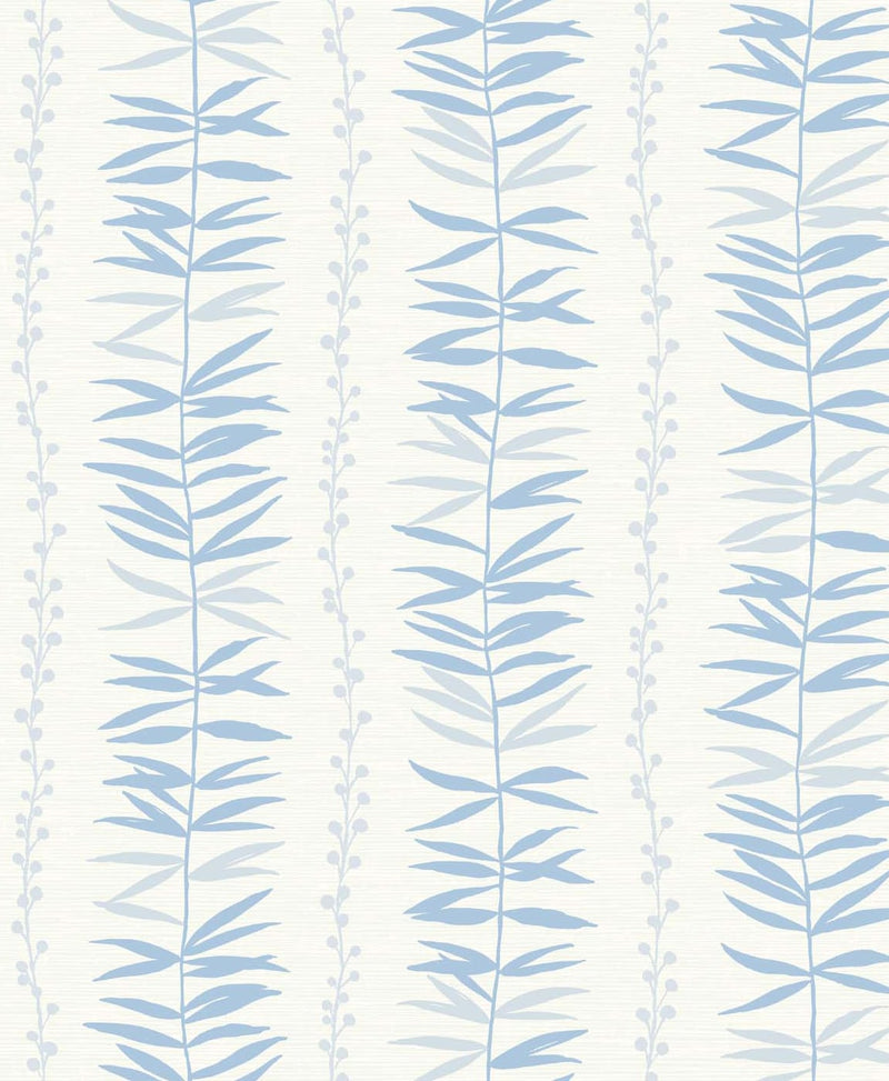 media image for sample summer garland wallpaper in sky blue from the simple life collection by seabrook wallcoverings 1 221