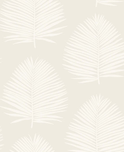 product image of sample island palm wallpaper in alabaster from the simple life collection by seabrook wallcoverings 1 58