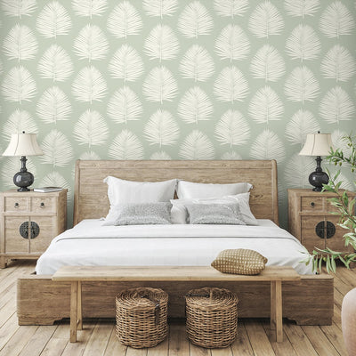 product image for Island Palm Wallpaper in Celadon from the Simple Life Collection by Seabrook Wallcoverings 92