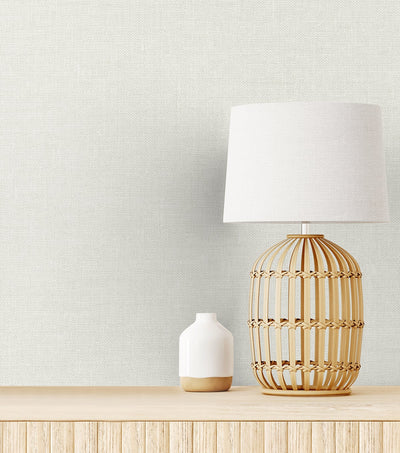 product image for Soft Linen Wallpaper in Bleached Linen from the Simple Life Collection by Seabrook Wallcoverings 45