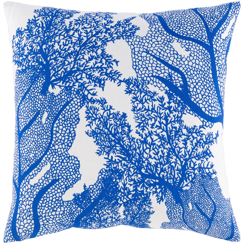 media image for Sea Life SLF-004 Woven Pillow in Dark Blue & White by Surya 238