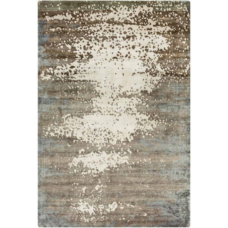 media image for Slice of Nature SLI-6404 Hand Knotted Rug in Dark Brown & Light Gray by Surya 245