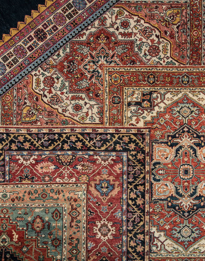 media image for willa medallion rug in oatmeal cinnabar design by jaipur 6 245