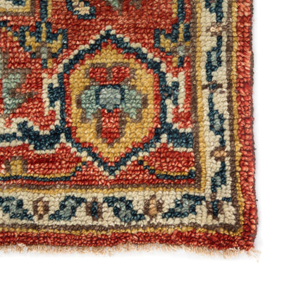 product image for willa medallion rug in oatmeal cinnabar design by jaipur 4 63