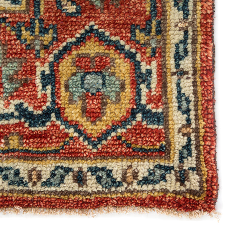 media image for willa medallion rug in oatmeal cinnabar design by jaipur 4 282
