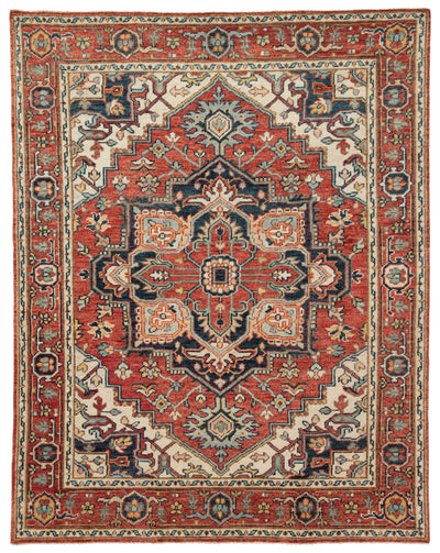 product image for willa medallion rug in oatmeal cinnabar design by jaipur 1 97