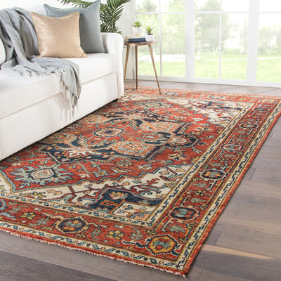 product image for willa medallion rug in oatmeal cinnabar design by jaipur 10 33