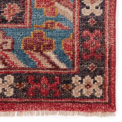 product image for Donte Hand-Knotted Oriental Red & Blue Rug by Jaipur Living 97