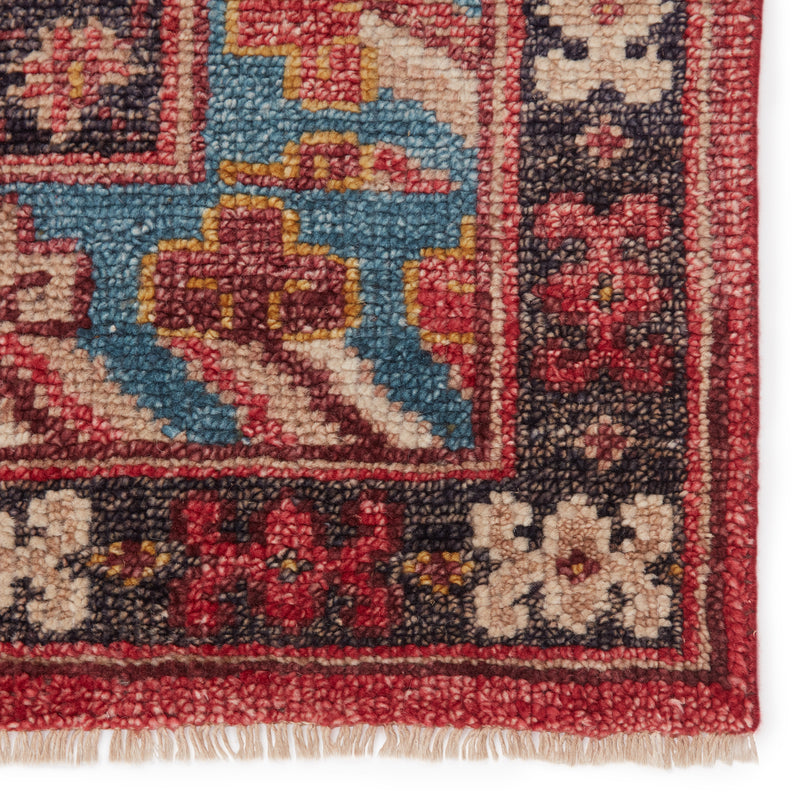media image for Donte Hand-Knotted Oriental Red & Blue Rug by Jaipur Living 288