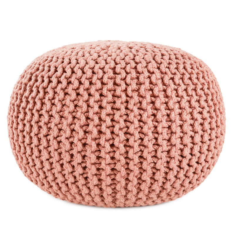 media image for Spectrum Rays Asilah Indoor/Outdoor Blush Pouf 1 235