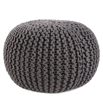product image for Spectrum Rays Asilah Indoor/Outdoor Dark Gray Pouf 1 95
