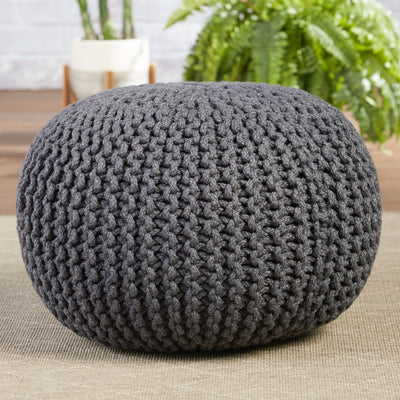 product image for Spectrum Rays Asilah Indoor/Outdoor Dark Gray Pouf 3 8