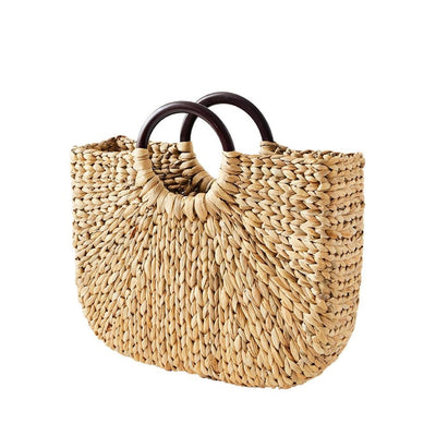 product image for Demilune Basket Tote - Small - Oxblood 35