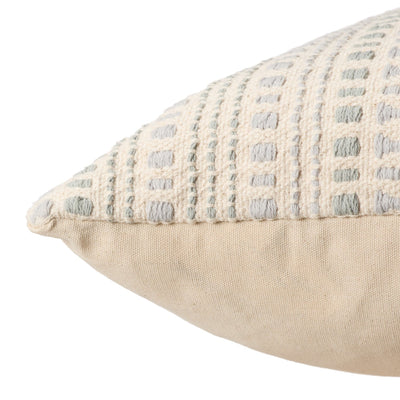 product image for aryn striped cream light blue down pillow by jaipur living plw104000 2 78