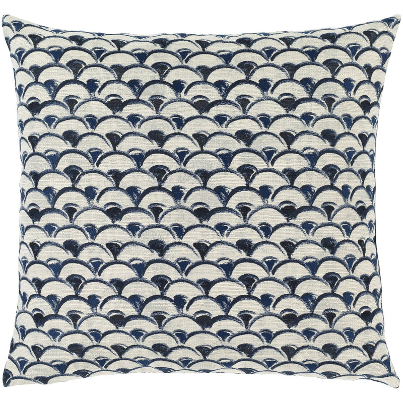 media image for Sanya Bay SNY-004 Jacquard Pillow in Navy & Ivory by Surya 215