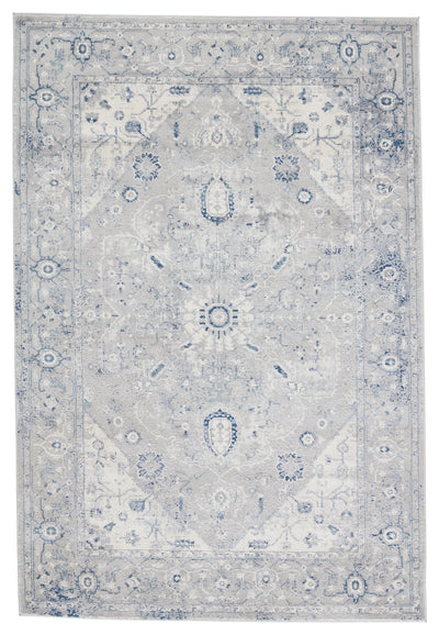 product image for Solace Dianella Light Gray & Dark Blue Rug 1 7