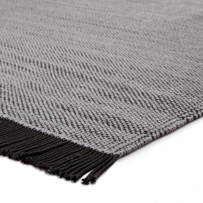 product image for savvy handmade indoor outdoor solid gray black area rug by jaipur living 2 65