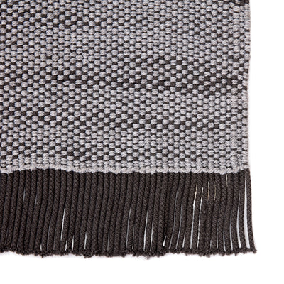 product image for savvy handmade indoor outdoor solid gray black area rug by jaipur living 4 67