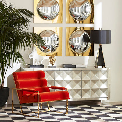 product image for globo convex mirror by jonathan adler 45