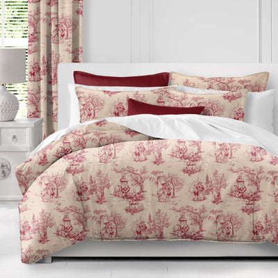product image for archamps toile red bedding by 6ix tailors arc clg red cmf fd 3pc 14 15