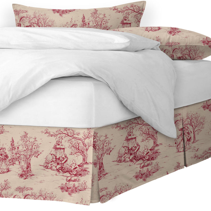 media image for archamps toile red bedding by 6ix tailors arc clg red cmf fd 3pc 7 27