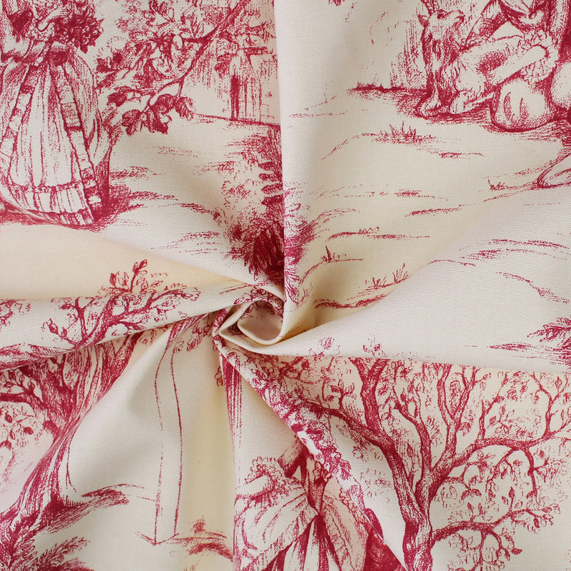 media image for archamps toile red bedding by 6ix tailors arc clg red cmf fd 3pc 4 238