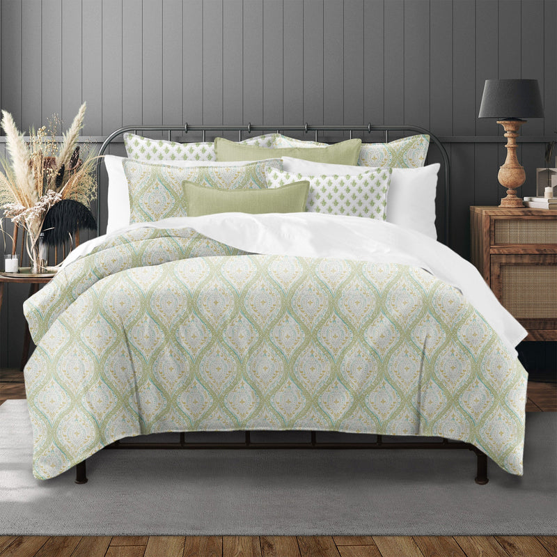 media image for cressida green tea bedding by 6ix tailor cre aur gre bsk tw 15 14 280