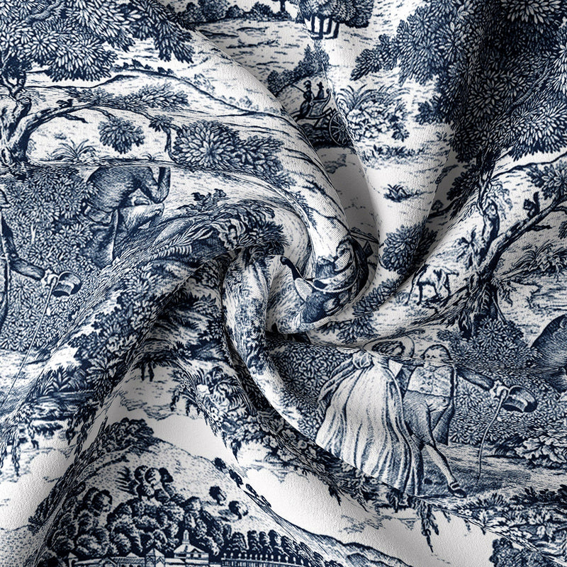 media image for beau toile blue bedding by 6ix tailors bea ger blu cmf fd 3pc 4 219