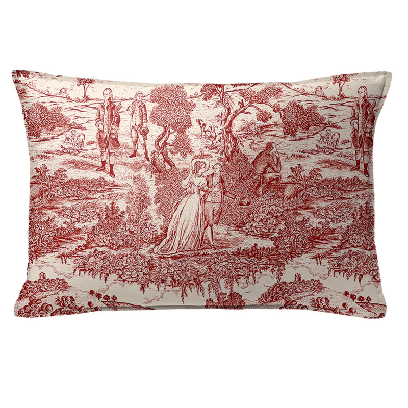 media image for beau toile red bedding by 6ix tailors bea ger red cmf fd 3pc 3 27