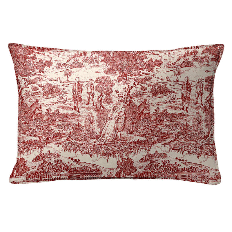 media image for beau toile red bedding by 6ix tailors bea ger red cmf fd 3pc 13 223