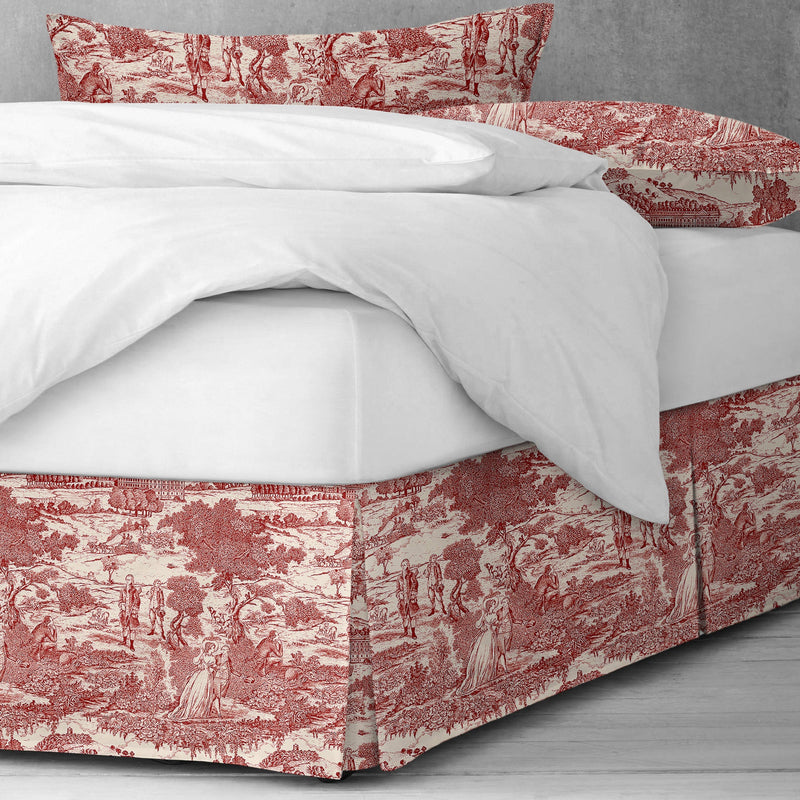 media image for beau toile red bedding by 6ix tailors bea ger red cmf fd 3pc 8 23
