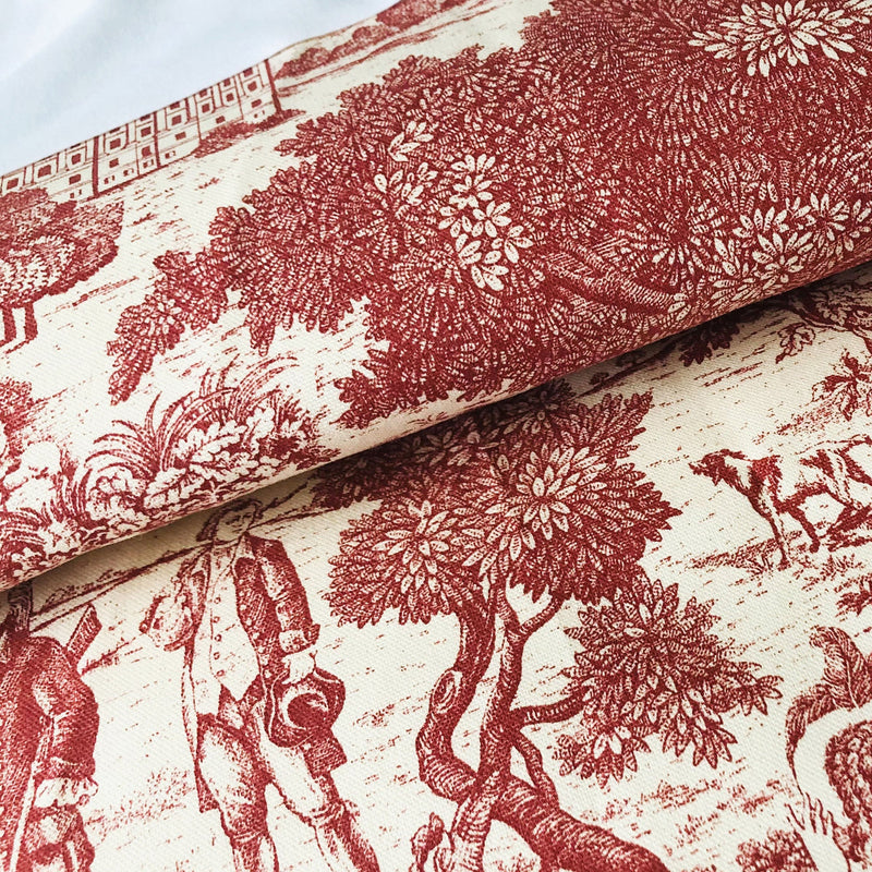 media image for beau toile red bedding by 6ix tailors bea ger red cmf fd 3pc 6 295