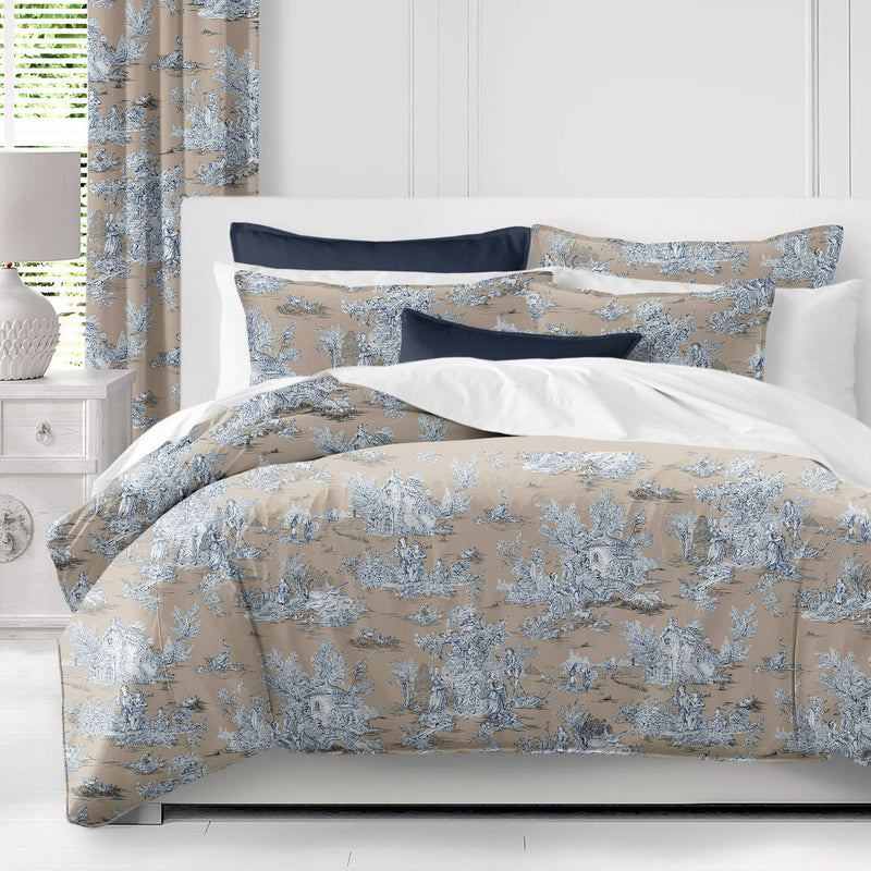 media image for chateau blue beige bedding by 6ix tailors ctu cht blu cmf fd 3pc 14 263