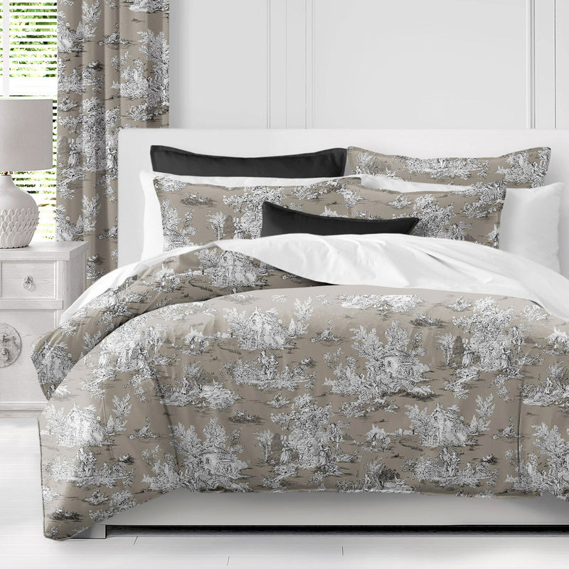 media image for chateau taupe black bedding by 6ix tailors ctu cht tau cmf fd 3pc 14 286