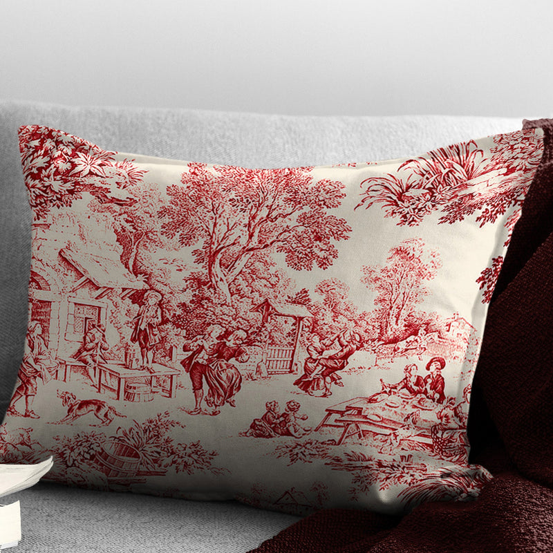 media image for maison toile red bedding by 6ix tailors mai gen red cmf fd 3pc 12 273