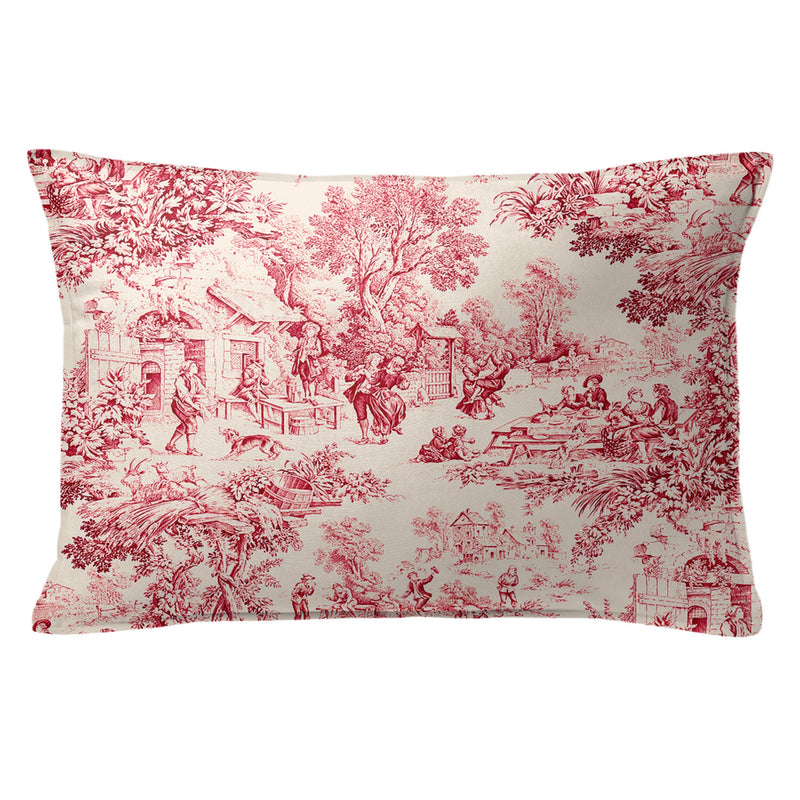 media image for maison toile red bedding by 6ix tailors mai gen red cmf fd 3pc 13 237
