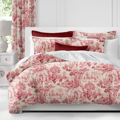 product image for maison toile red bedding by 6ix tailors mai gen red cmf fd 3pc 14 34