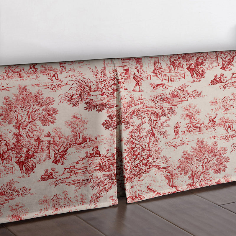 media image for maison toile red bedding by 6ix tailors mai gen red cmf fd 3pc 9 293