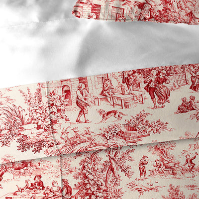 product image for maison toile red bedding by 6ix tailors mai gen red cmf fd 3pc 5 90