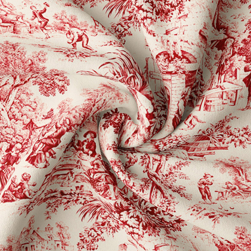 media image for maison toile red bedding by 6ix tailors mai gen red cmf fd 3pc 4 219