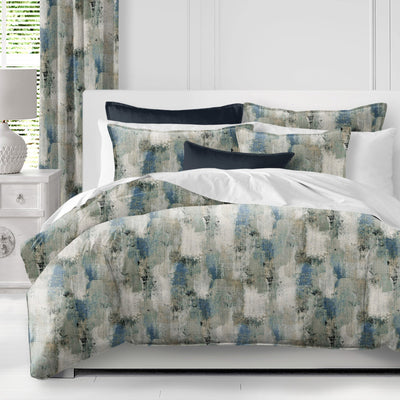 product image for thiago linen dark denim blue bedding by 6ix tailors thi pol blu cmf fd 3pc 14 29