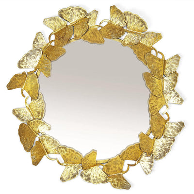 product image for gold gingko leaf wall mirror 1 62