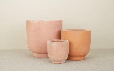 product image for Terracotta Footed Planters in Various Sizes by Hawkins New York 86