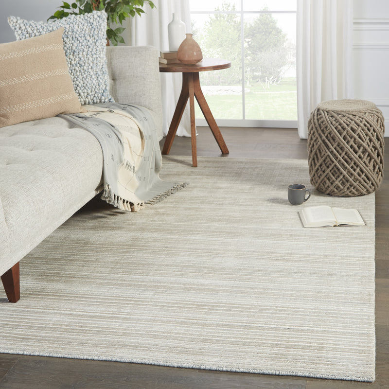 media image for Gradient Handmade Solid Rug in Gray & Light Taupe 281