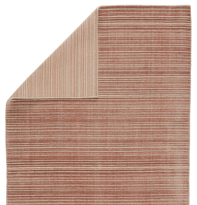 product image for Gradient Handmade Solid Rug in Dark Pink & Cream 15