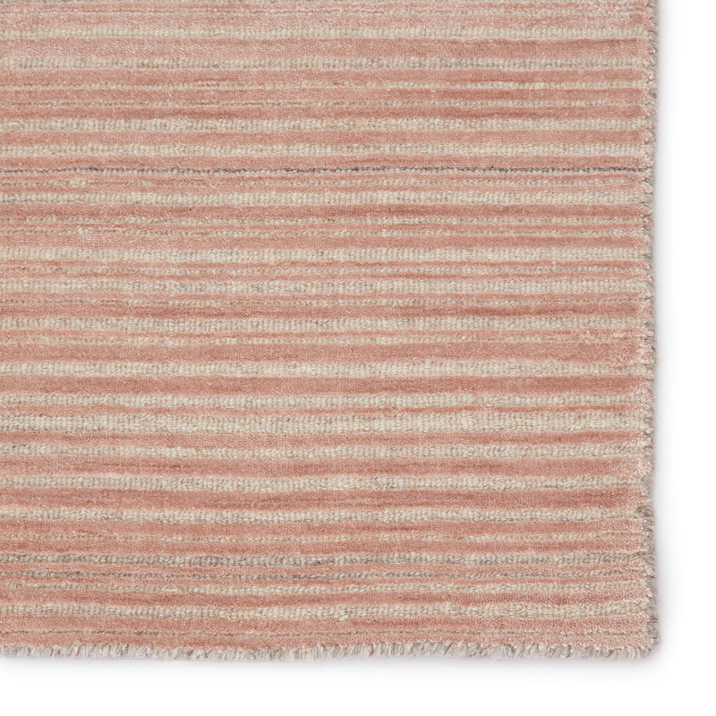 media image for Gradient Handmade Solid Rug in Pink & Cream 26