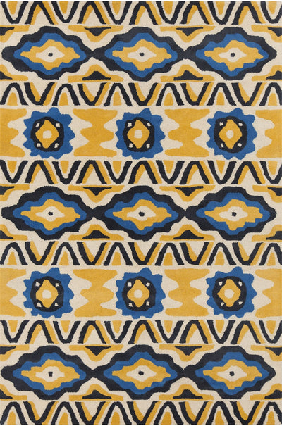 product image for stella cream yellow blue hand tufted wool rug by chandra rugs ste52176 576 1 76