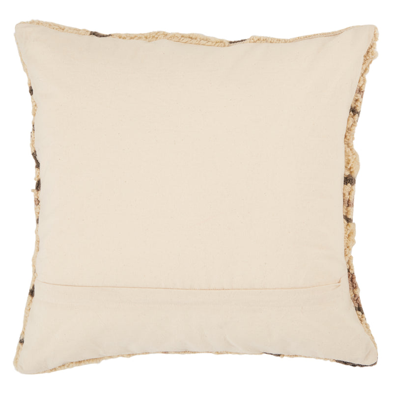 media image for Sidda Tribal Pillow in Cream & Dark Gray 268